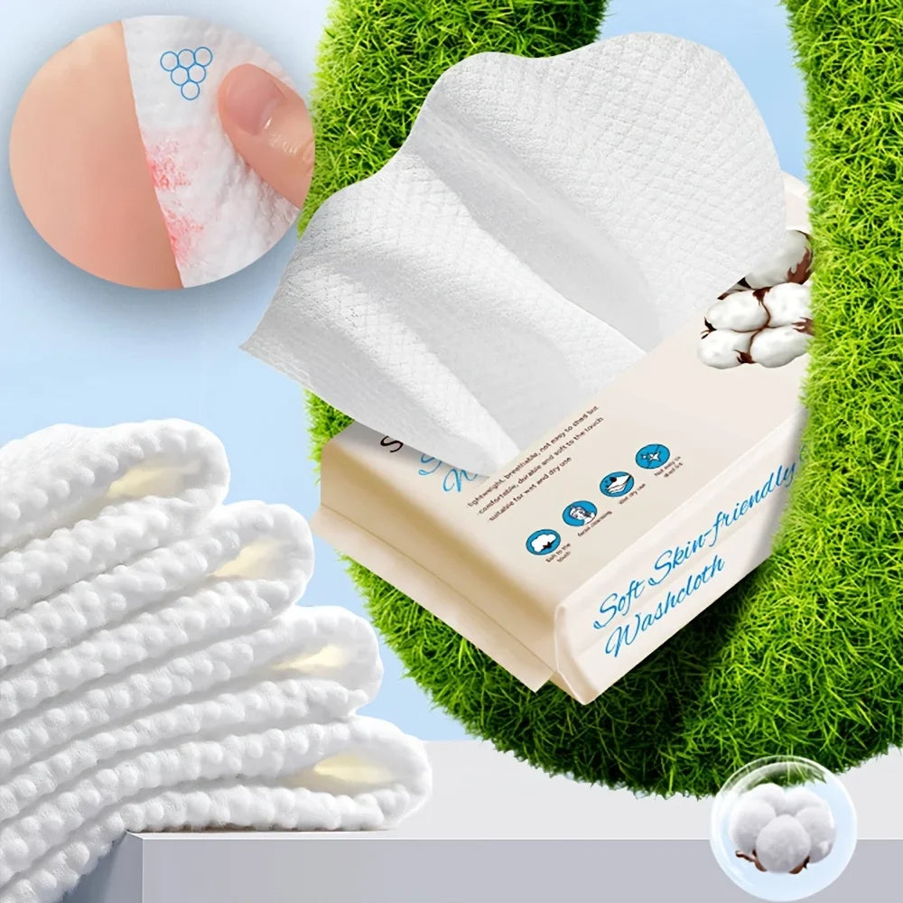 Skin-Friendly Facial Cleansing & Makeup Remover Towel