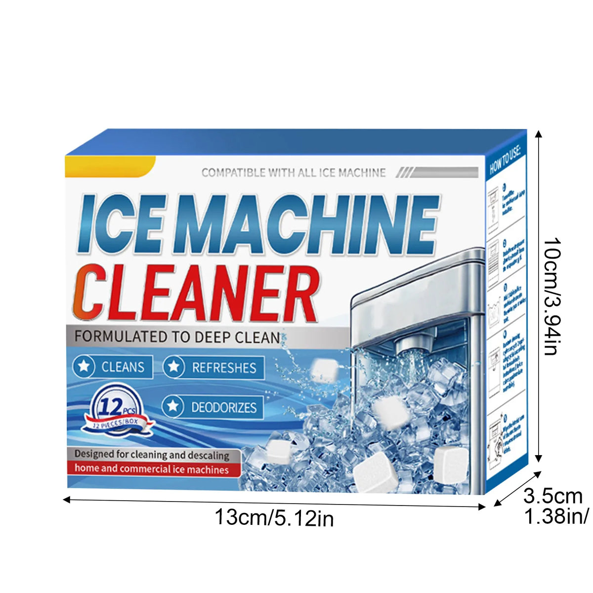 Ice Maker Cleaner & Descaler Tablets – 12 Pack | Scale Remover