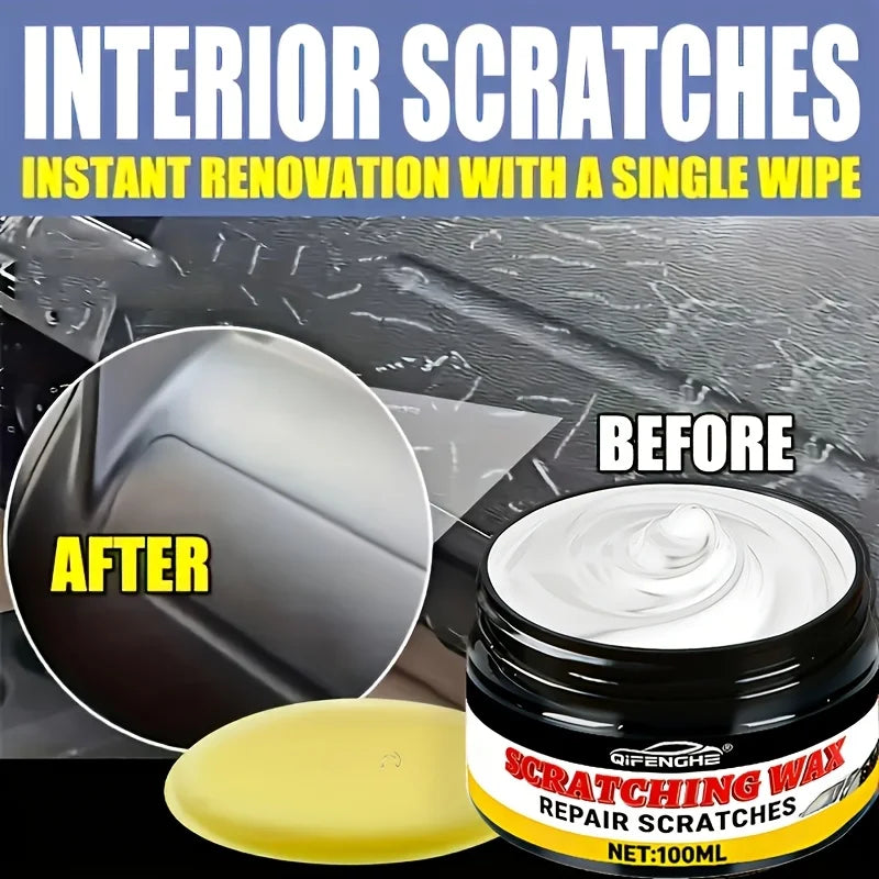 Nano Gloss Scratch Repair Wax & Clay Bar Kit – 100g Car Polish