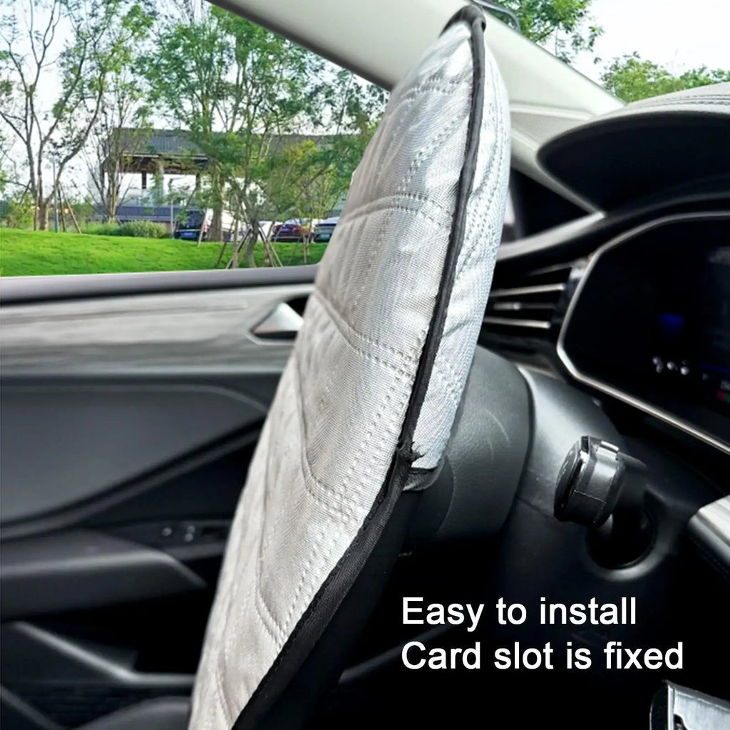 Car Steering Wheel Sun Shade Cover – UV & Heat Shield