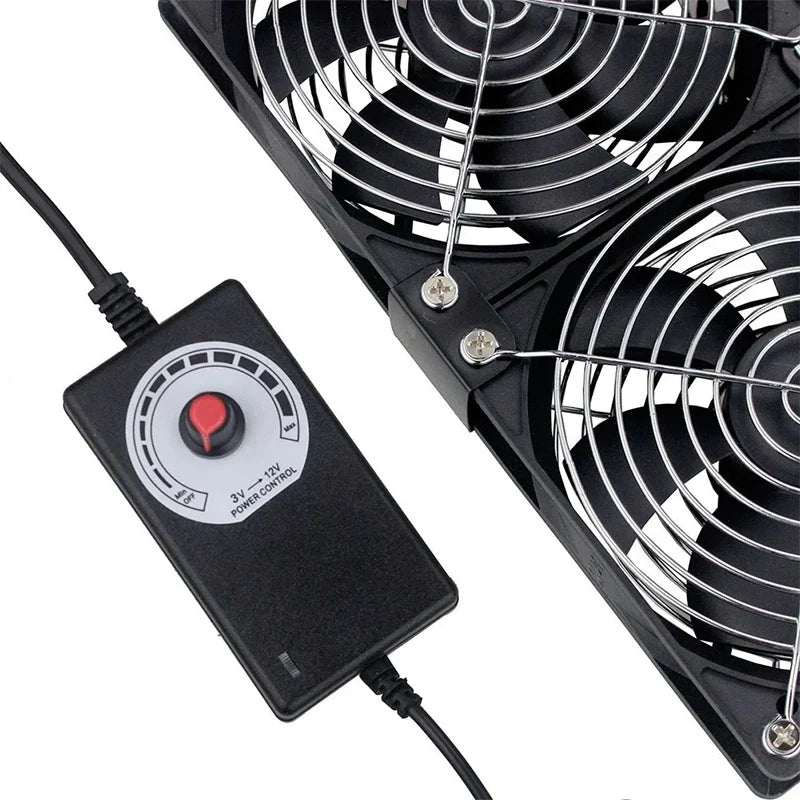 12cm 3000RPM PC Cooling Fan with Speed Controller 3V–12V