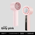 URGGU Handheld Turbo Fan – Touchscreen, 100 Speeds, 5000mAh