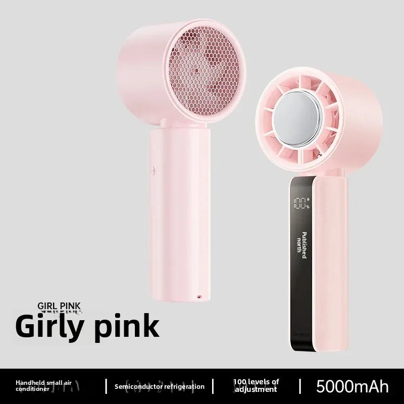 URGGU Handheld Turbo Fan – Touchscreen, 100 Speeds, 5000mAh