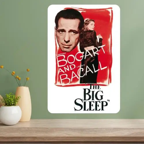 The Big Sleep Classic Movie Metal Poster Sign | Vintage Wall Art