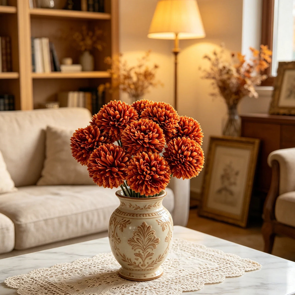 Artificial Silk Dandelion & Hydrangea Flowers – 10/20 Pcs
