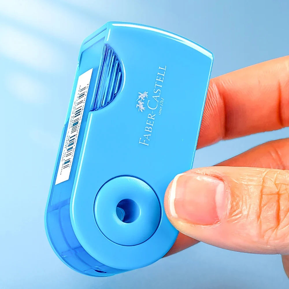 German Pencil Sharpener Small Single Hole Students Plastic Colored Art