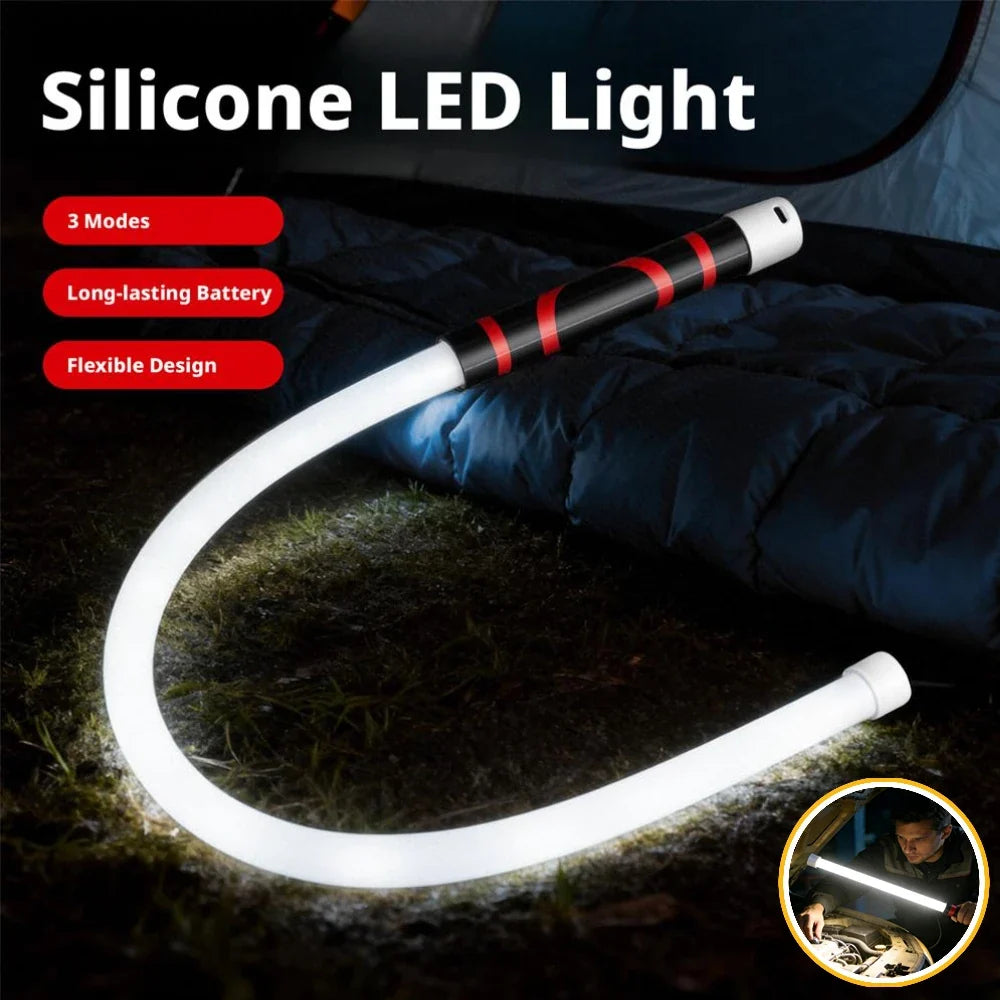 73cm Bendable LED Work Light | Rechargeable Flexible Torch