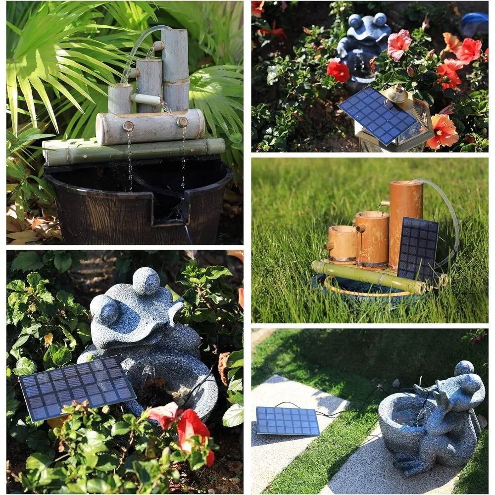 2.5W Solar Water Pump – 6 Nozzles for Garden & Bird Bath
