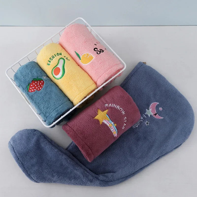 Quick-Dry Microfiber Hair Turban Towel Cap – Super Absorbent