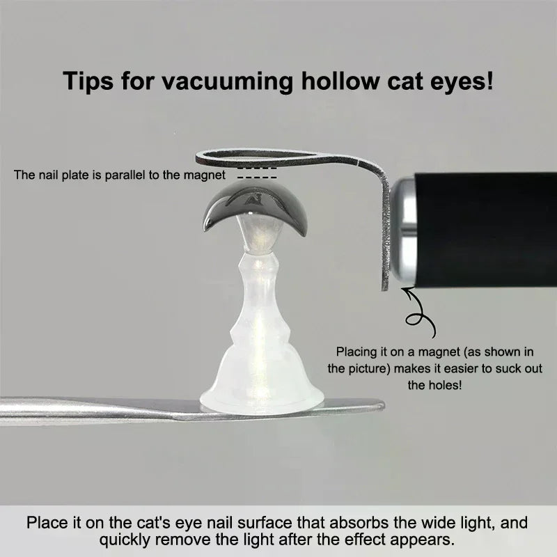 2-in-1 Cat Eye Nail Magnet Tool | DIY French Effect Nail Art