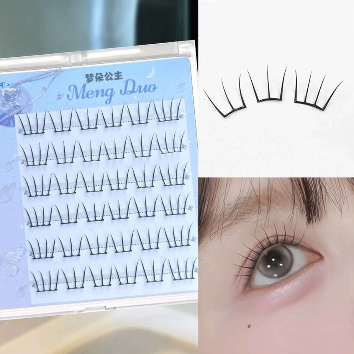 DIY Lash Clusters | Natural Cat-Eye False Eyelashes Extension