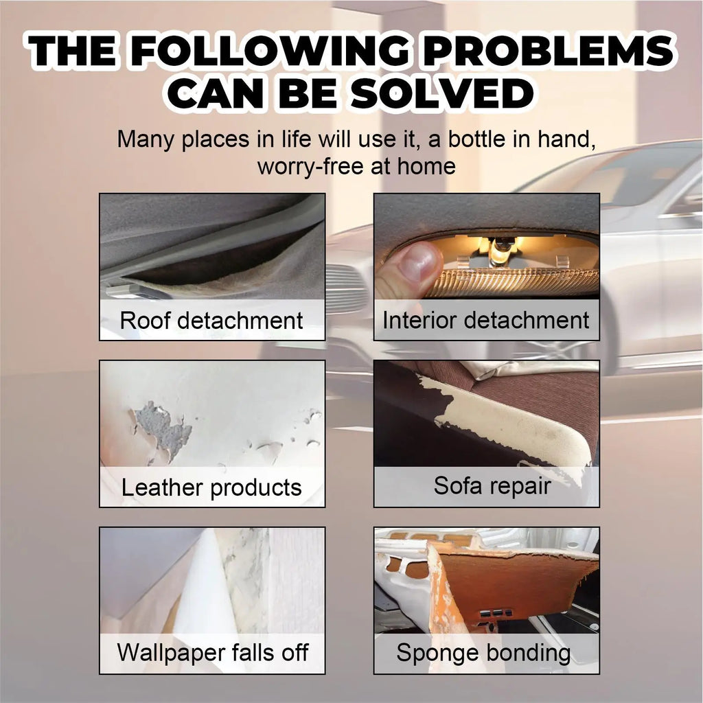 Car Headliner Repair Glue – Fabric, Leather & Roof Liner Fix
