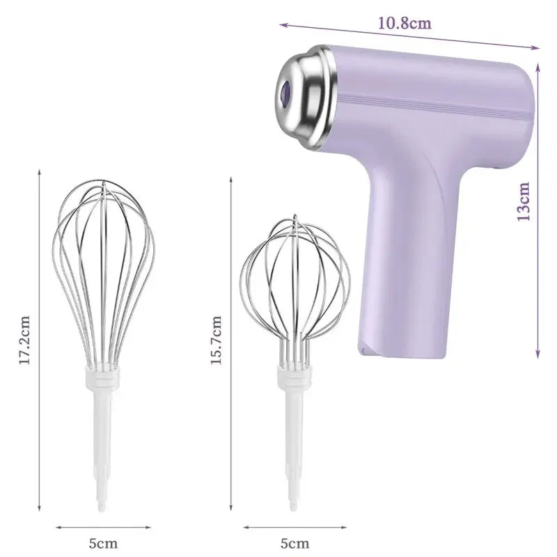 Mini Wireless Electric Egg Beater & Hand Mixer – USB Rechargeable