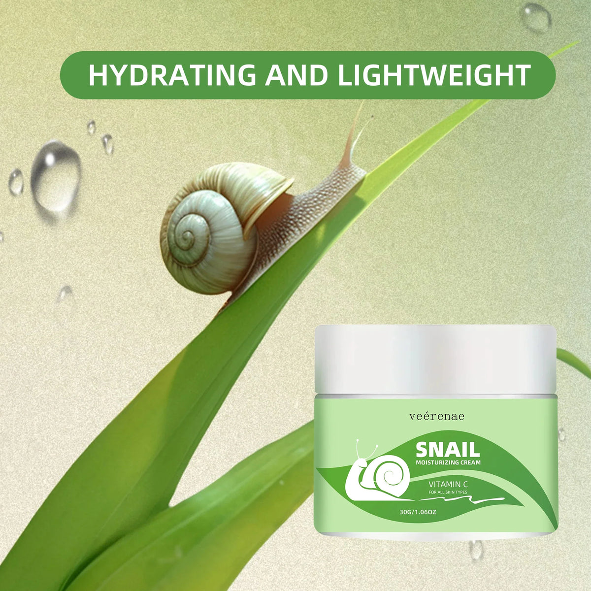 Snail Moisturizing Cream – 24Hr Hydration, Alcohol-Free