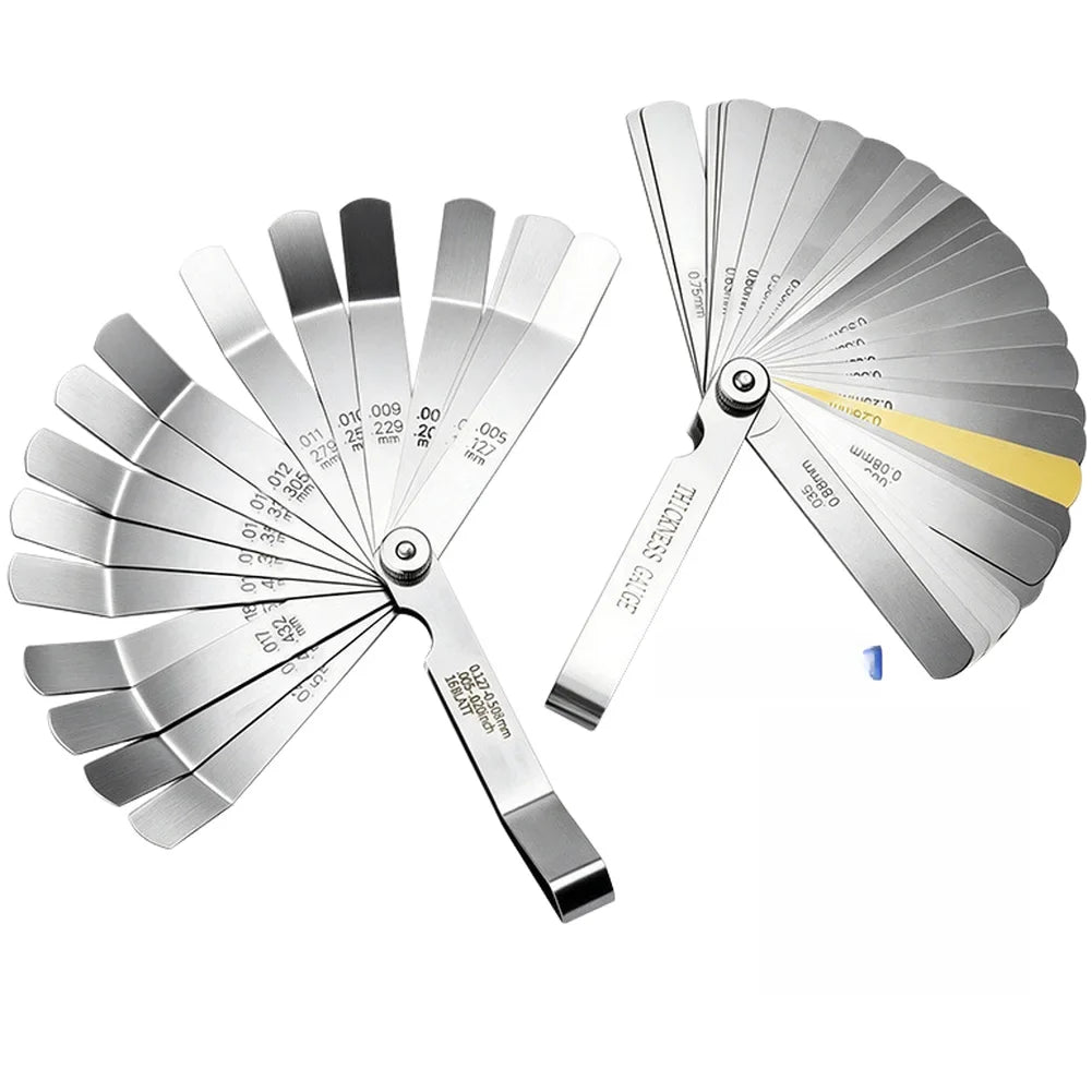 2-Pc Bent Feeler Gauge Set – Stainless Steel Valve Clearance Tool