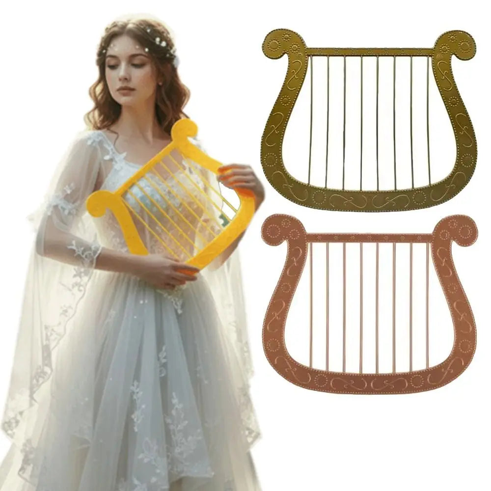 Realistic Plastic Harp Prop – Lightweight Angel Costume Accessory