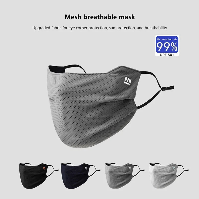 UV Protection Face Mask – Breathable Ice Silk Cycling Shield