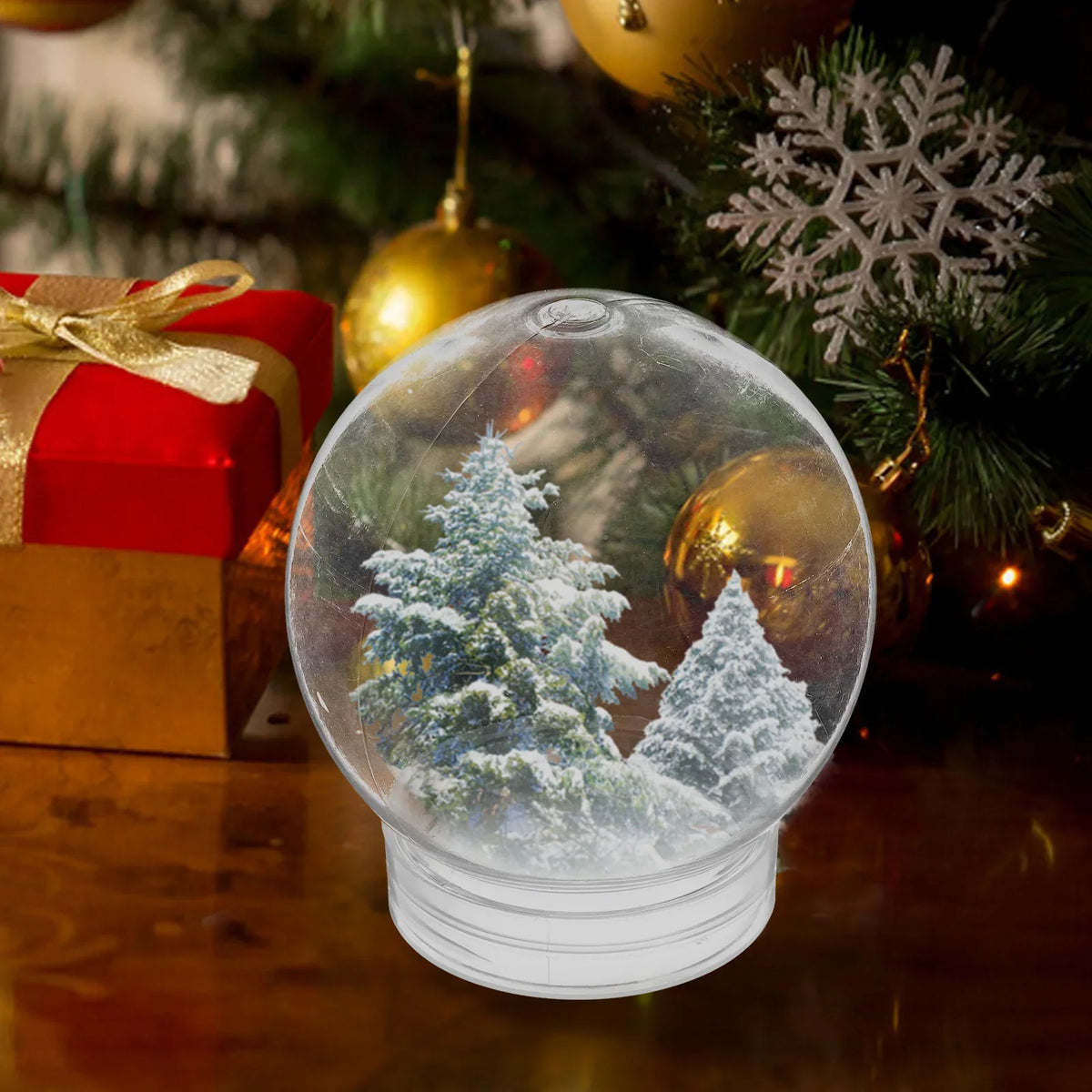 Snow Accessories Transparent DIY Water Globe Craft Making Christmas