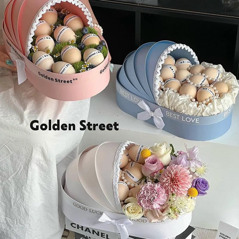 Baby Shower Box Flower Wedding Celebration Romantic Contatiner