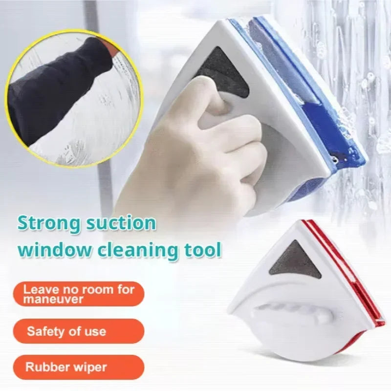 Magnetic Double-Sided Window Cleaner with Anti-Fall Rope