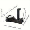 2-in-1 Car Headrest Hook & Phone Holder Mount Bracket