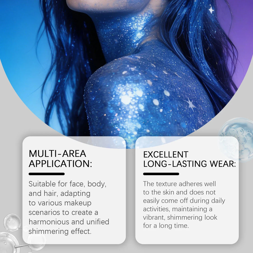 Blue Mermaid Body Glitter Stick – Face, Hair & Body Shimmer