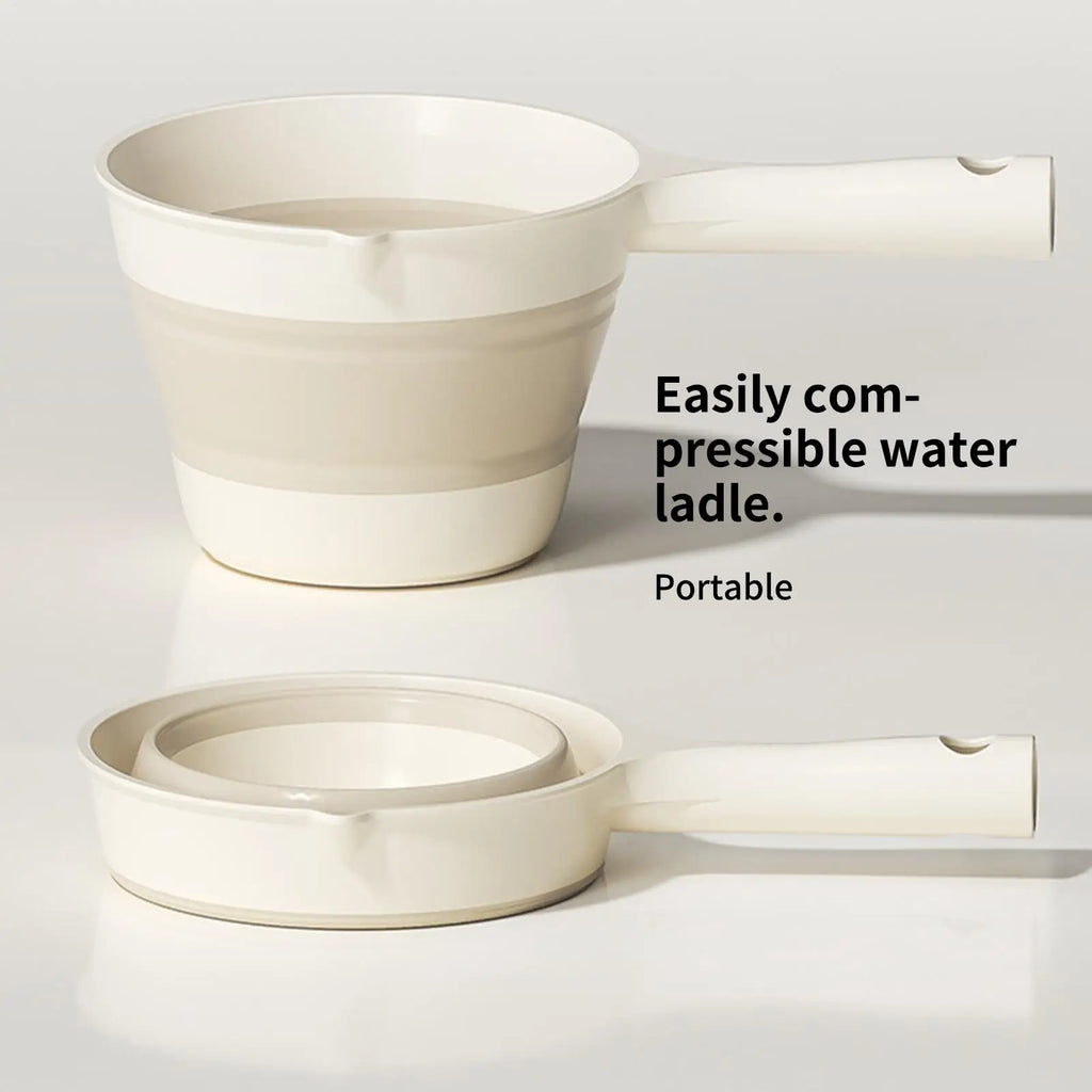 Foldable Water Ladle & Dipper – Spill-Proof, Space-Saving