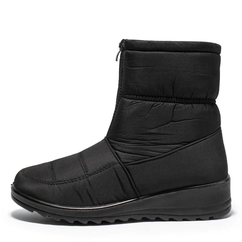Women's Winter Snow Boots – Plush Lined Non-Slip Ankle Boots
