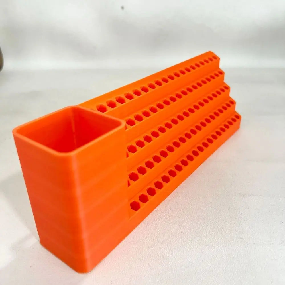 Hex Screwdriver Bit Organizer Rack – 20 to 100 Holes | Plastic