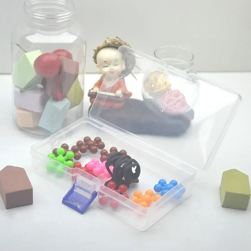 5 Transparent Plastic Storage Boxes Can Accommodate Small Items Toys