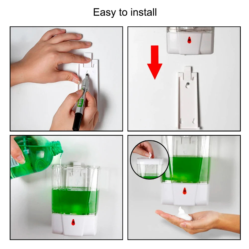 Touchless IR Sensor Soap Dispenser 700ml – Wall Mount