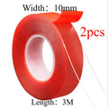 Double-Sided Acrylic Tape | Waterproof, No-Trace, High-Temp (2pk)