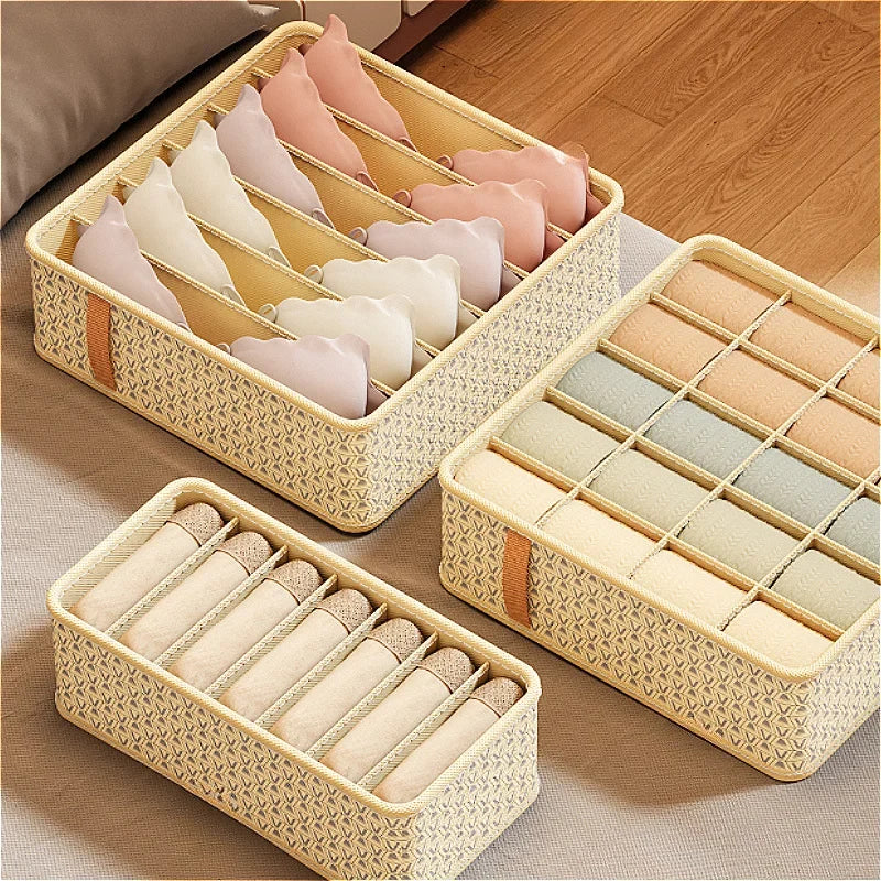 Closet Organizer Underwear Drawer Socks Bra Clothing Storage Box