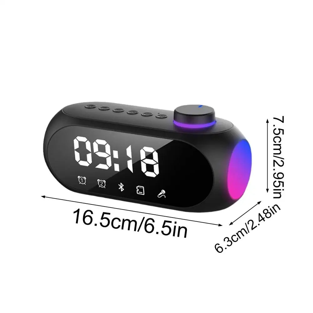Smart Alarm Clock with Bluetooth Speaker & LED Night Light
