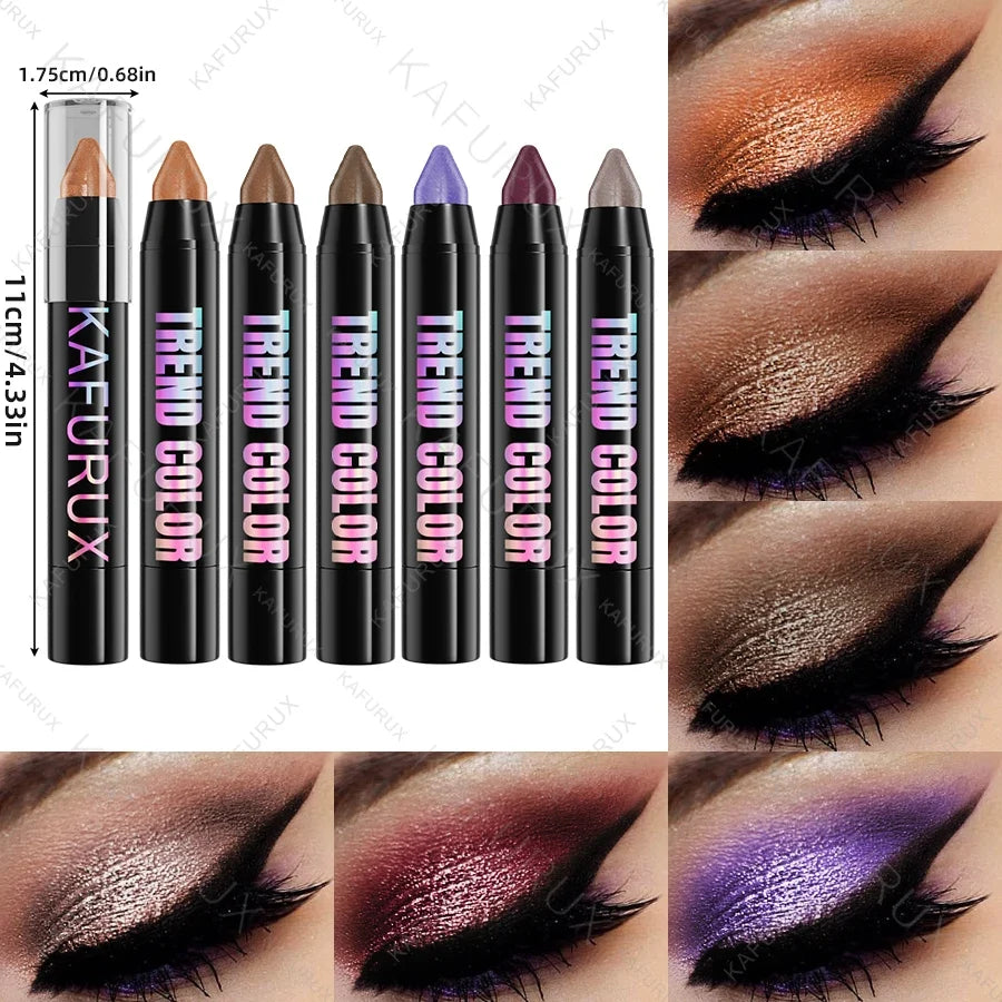 KAFURUX Metallic Glitter Eyeshadow Pencil – Waterproof Shimmer