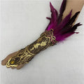 Women's Feather Lace Cuffs – Vintage Gothic Halloween Wristband