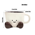 Ceramic Coffee Cup Water Feet Cute Decorative Beverage Mug