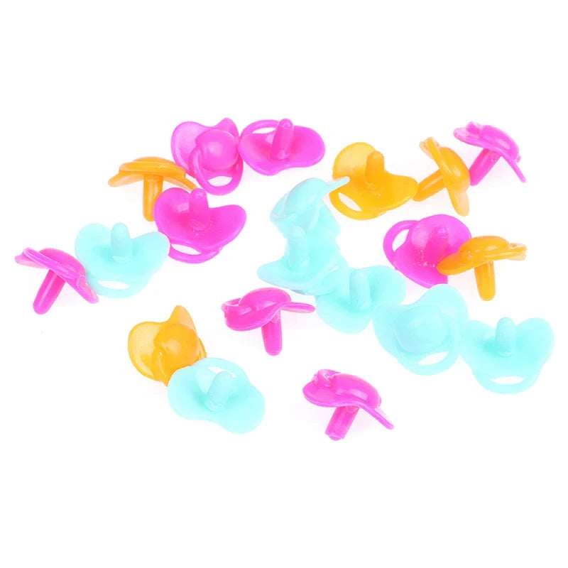 20 Pcs Miniature Dollhouse Pacifiers | 1:12 Scale Doll Accessories