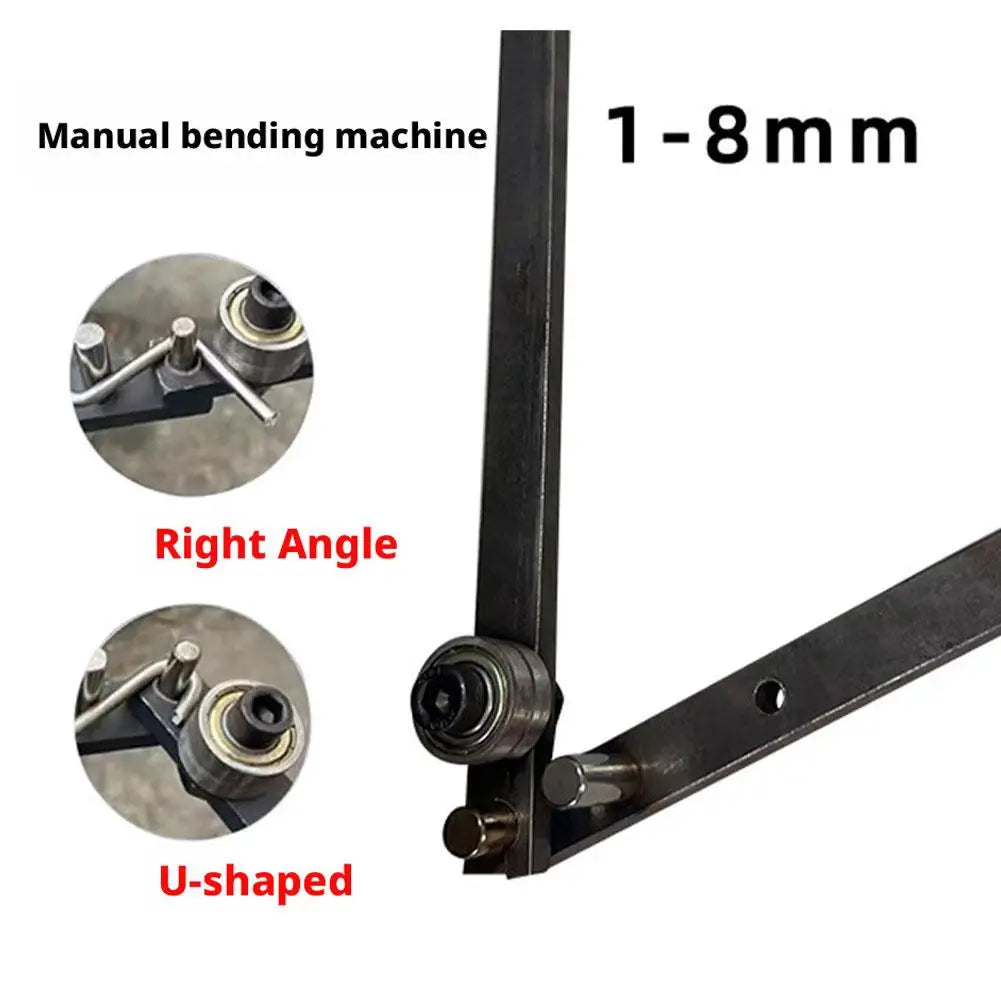 Manual Steel Fixture Bender – Bearing Design for DIY & Garden