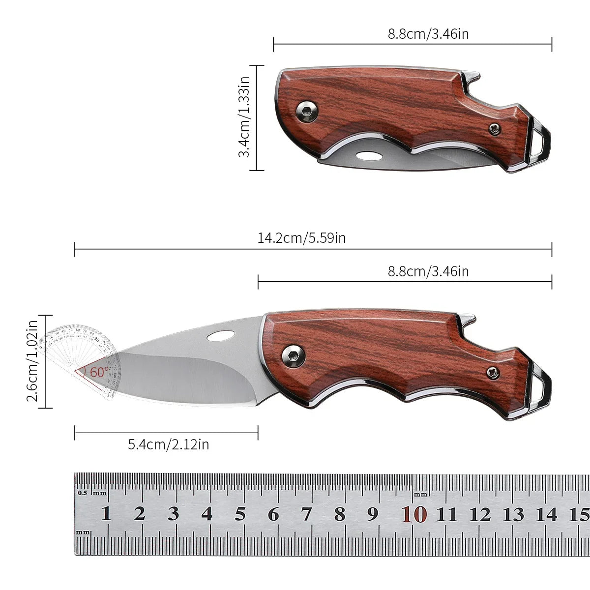 SHENJIU Forged Folding Boning Knife – Stainless Steel EDC Pocket