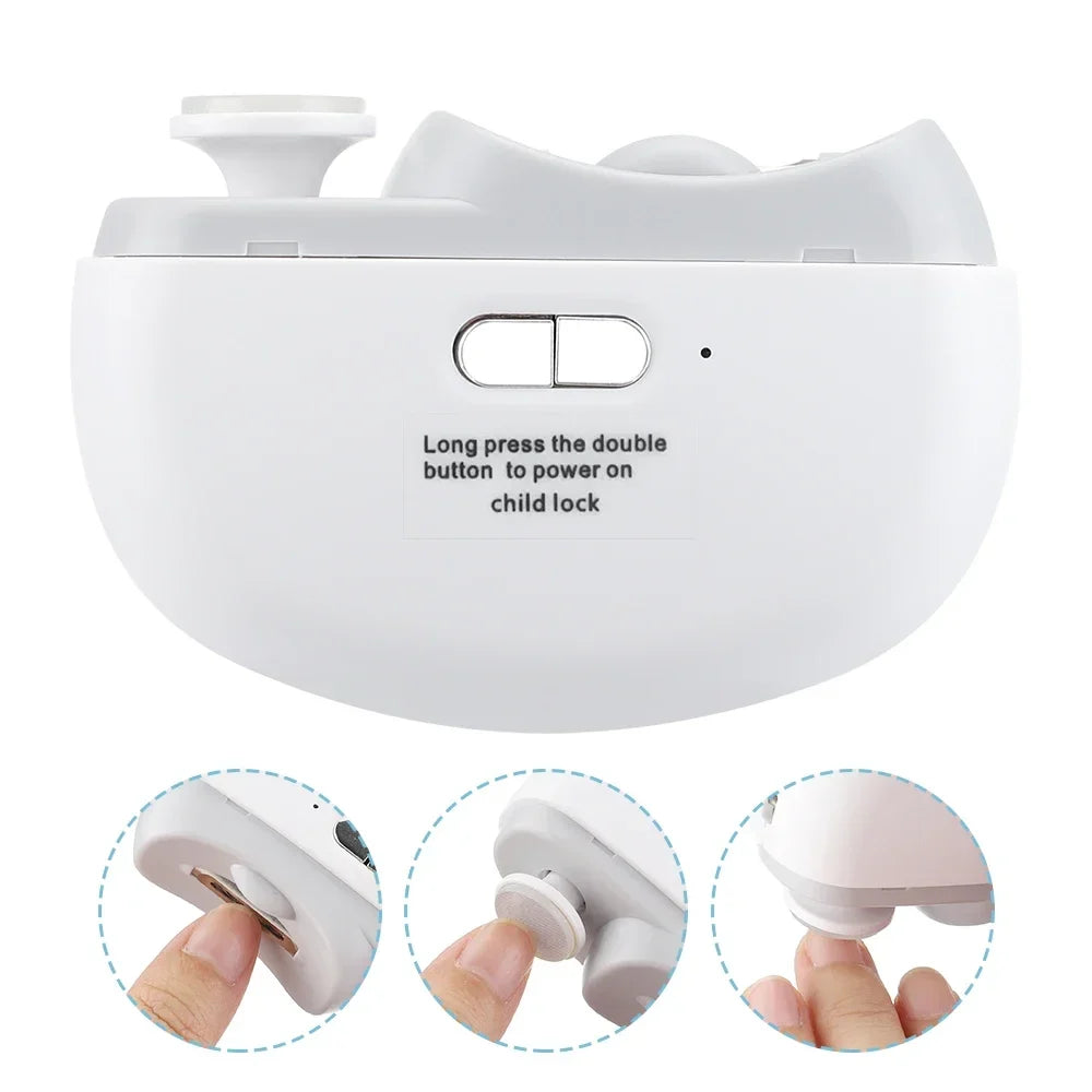 AFDEAL Electric Nail Clipper & Polisher with LED – Baby & Adult