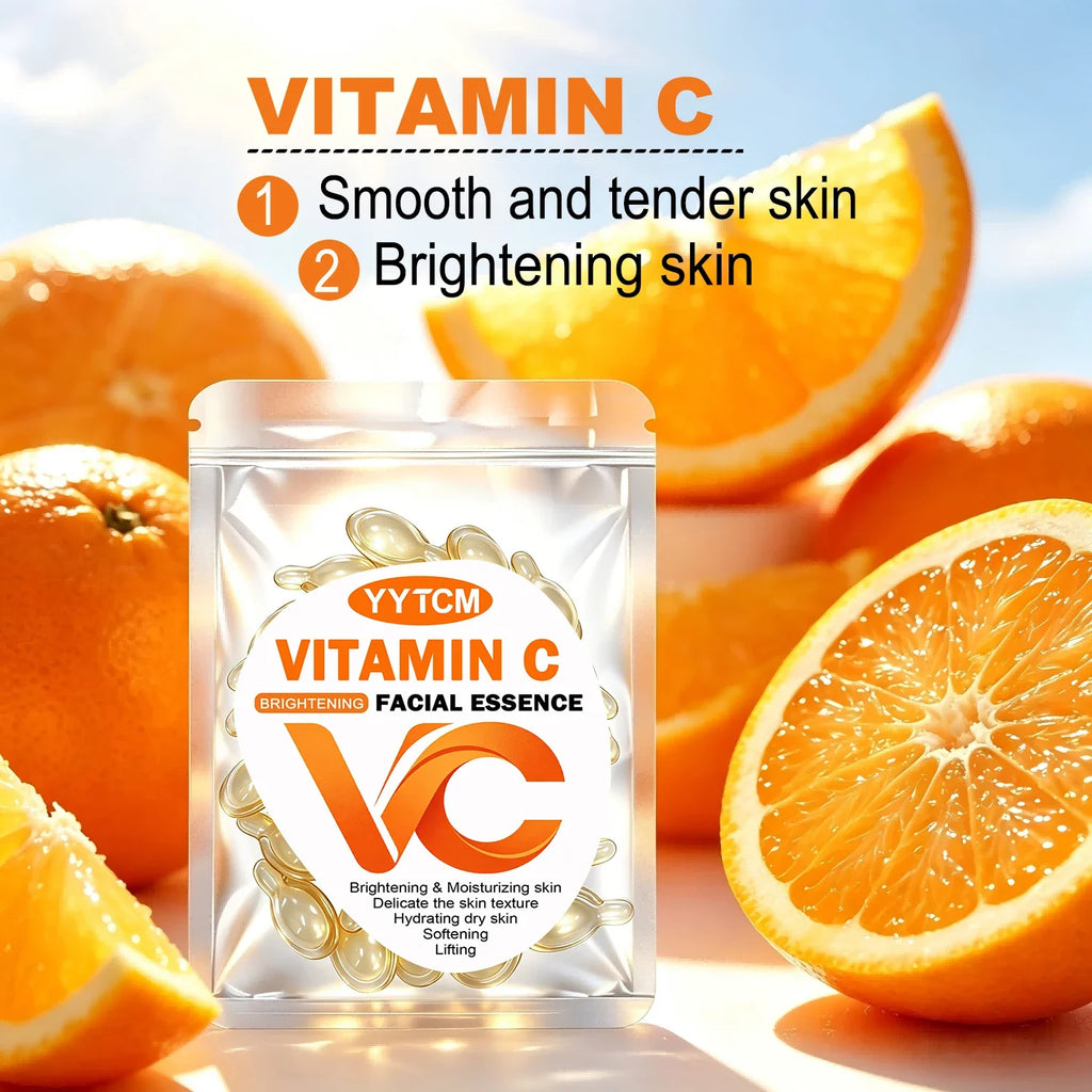 Vitamin C Face Serum Capsules – Brightening, Firming & Hydrating