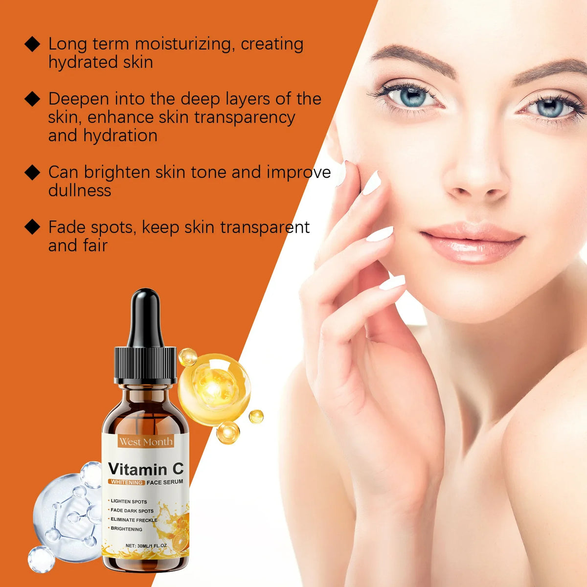 Vitamin C & Hyaluronic Acid Serum – Brighten, Firm & Hydrate