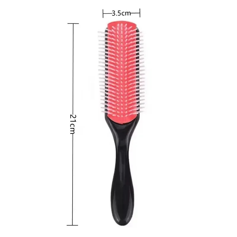 9-Row Detangling Hairbrush | Scalp Massager Styling Brush