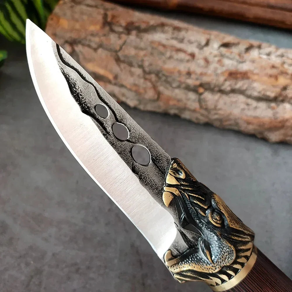 InLeung Forged Boning Knife – 10" Stainless Steel Chef Knife