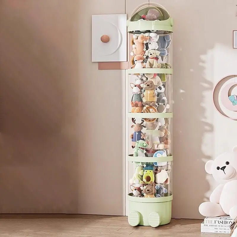 Vertical Toy Storage Tube Kids Plush Doll Clear Stuffed Animal Holder