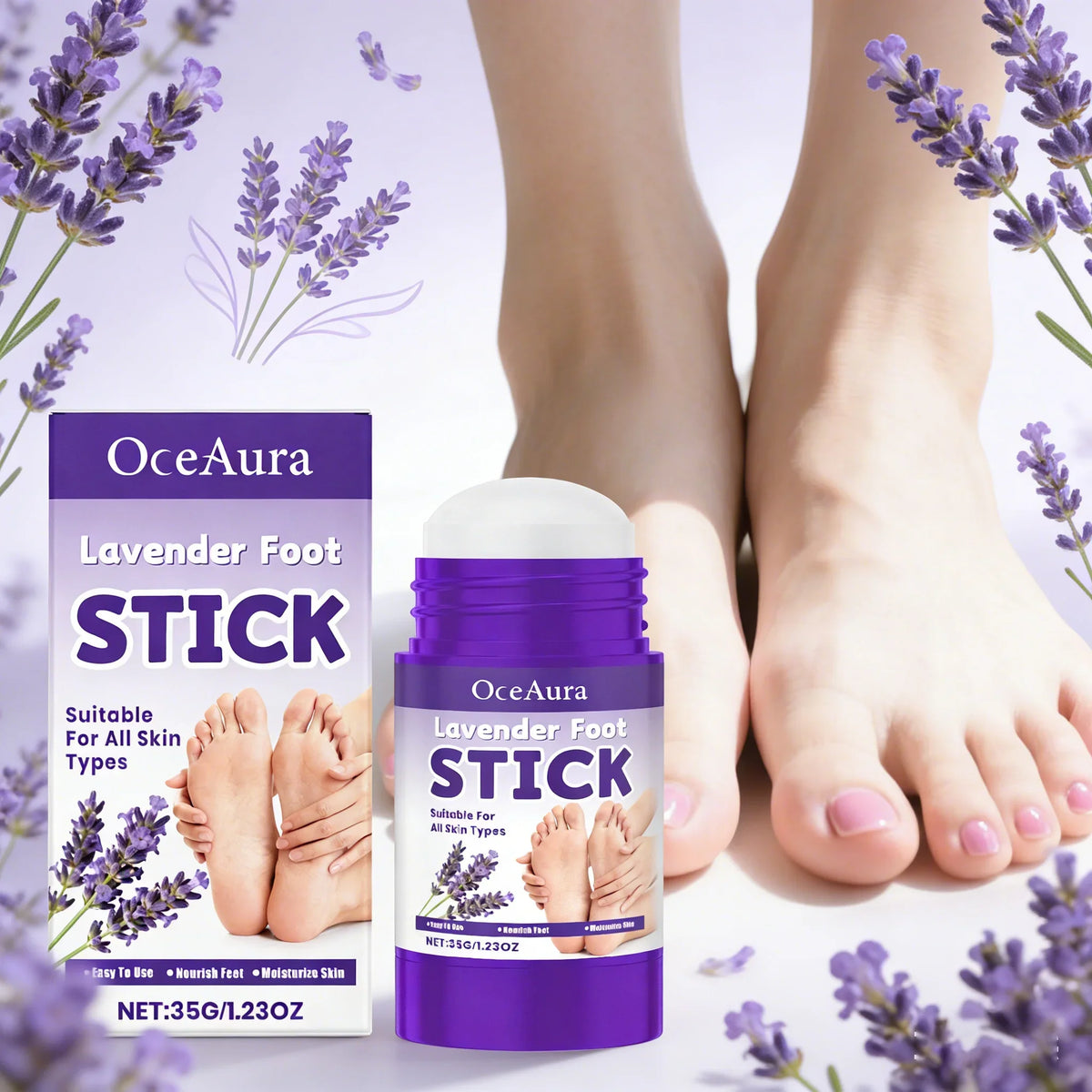 OceAura Lavender Heel Repair Foot Cream 35g – Moisturizing Balm