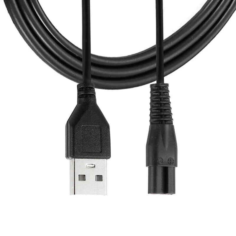 2-Pin Electric Shaver Charger Cable – 80cm Replacement Power Cord