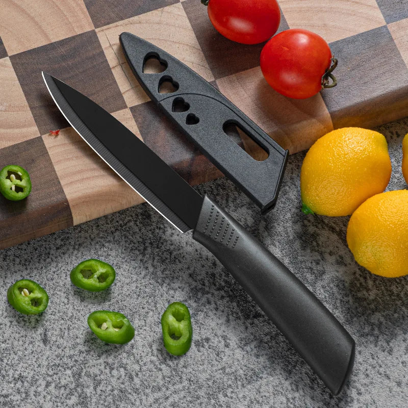 4-Inch Stainless Steel Paring Knife Set with Sheath | 1/3/6 Pack