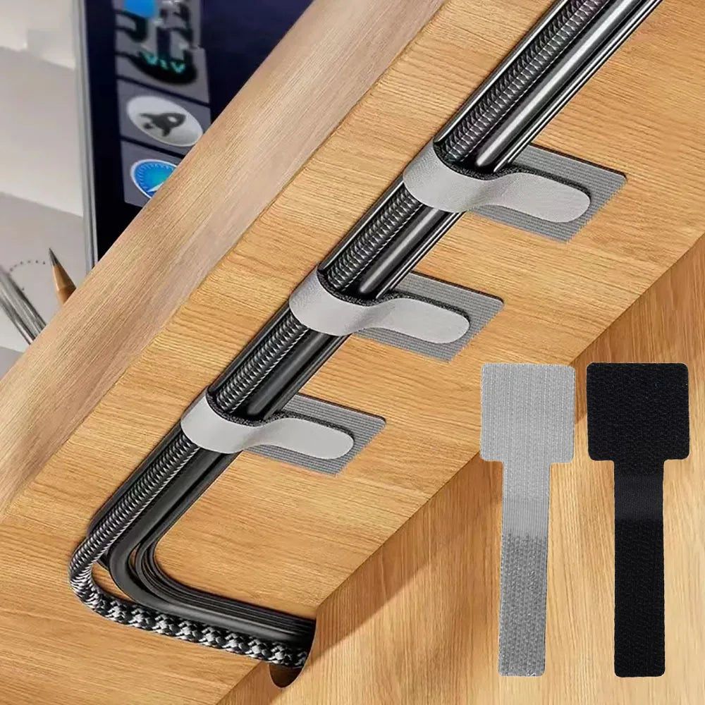 Reusable Velcro Cable Ties | Self-Adhesive Cord Organizer Straps